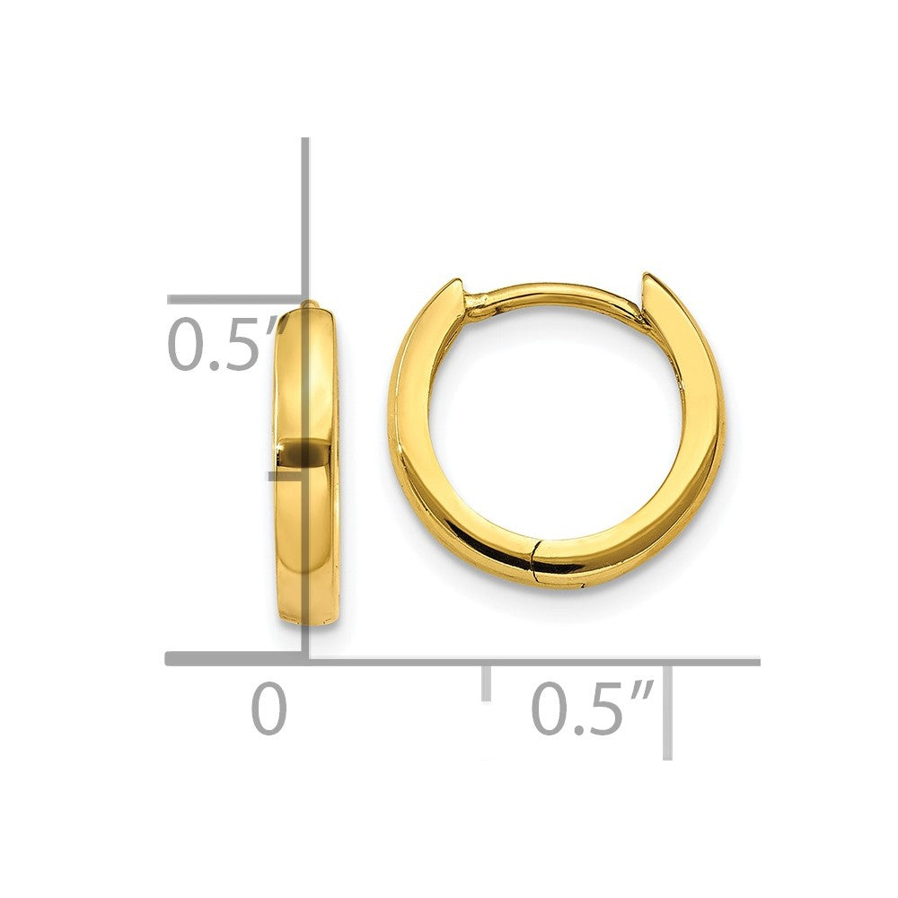 10K Gelbgold 2.25mm Klappbar Creolen