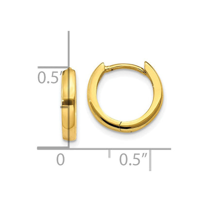10K Gelbgold 2.25mm Klappbar Creolen