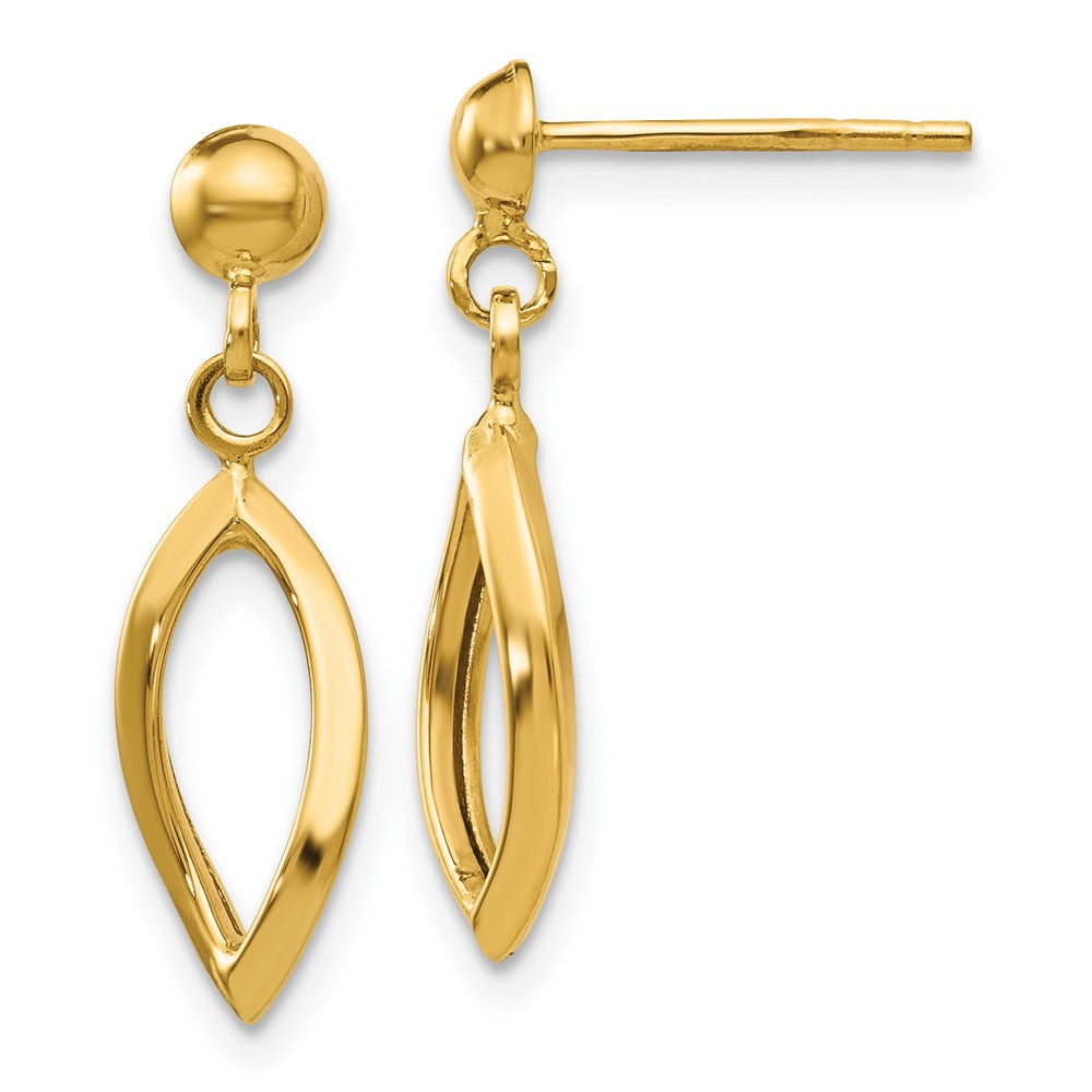 10K Gelbgold Stecker Ohrhänger