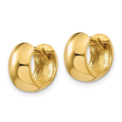 10K Gelbgold 10K Klappbar Creolen