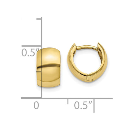 10K Gelbgold 10K Klappbar Creolen