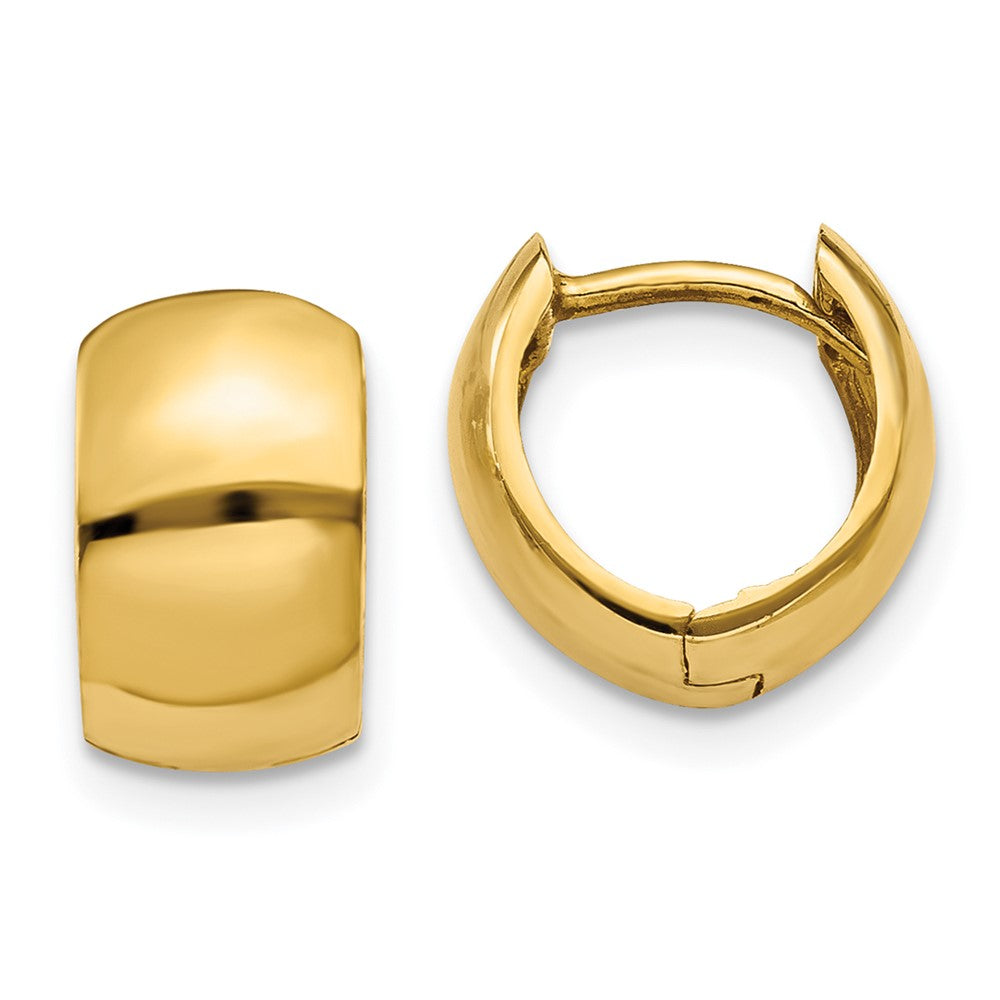 10K Gelbgold 10K Klappbar Creolen