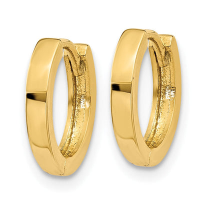 10K Gelbgold Klappbar Creolen