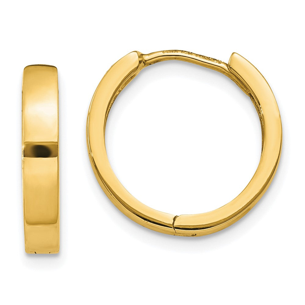 10K Gelbgold 10K Klappbar Creolen