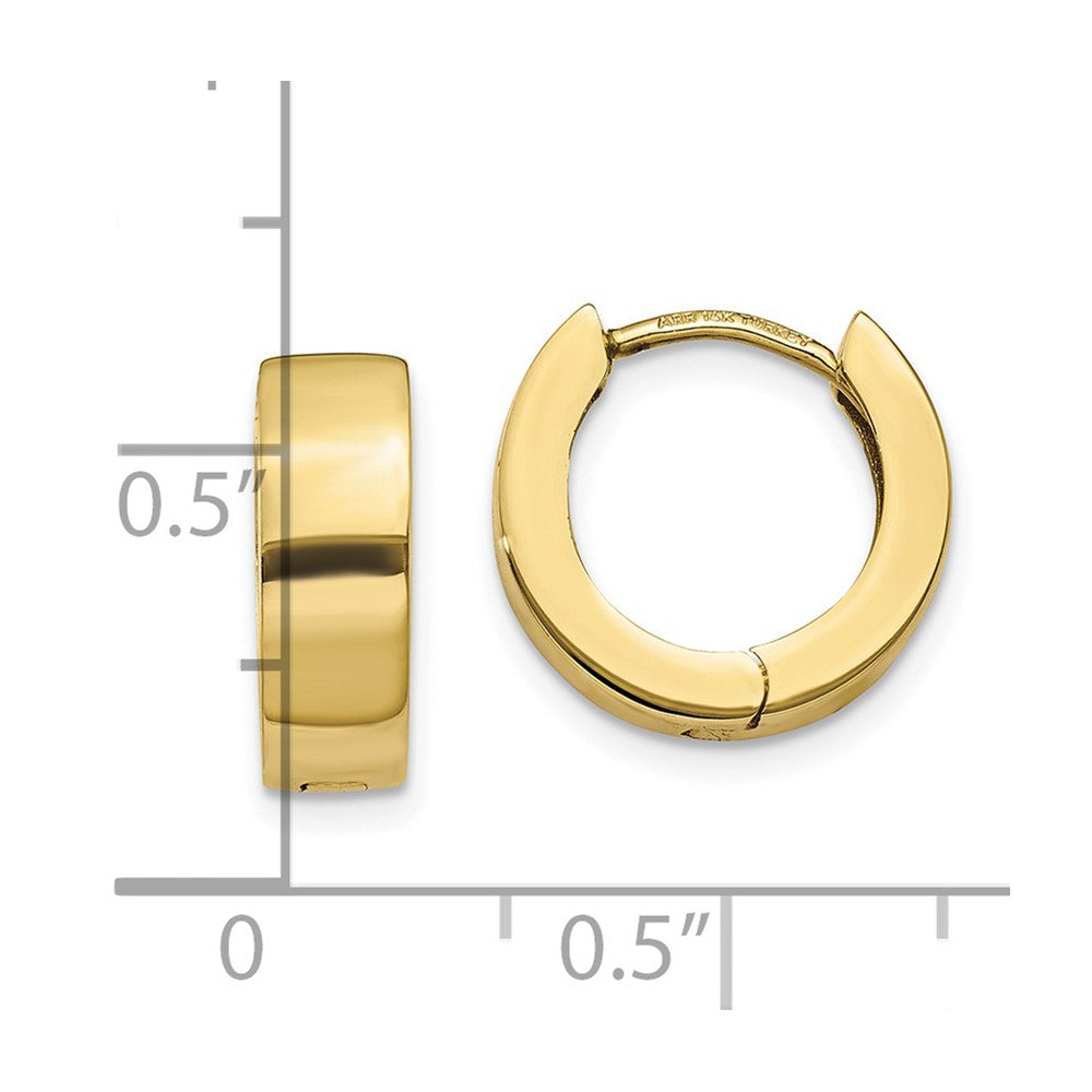 10K Gelbgold 10K Klappbar Creolen