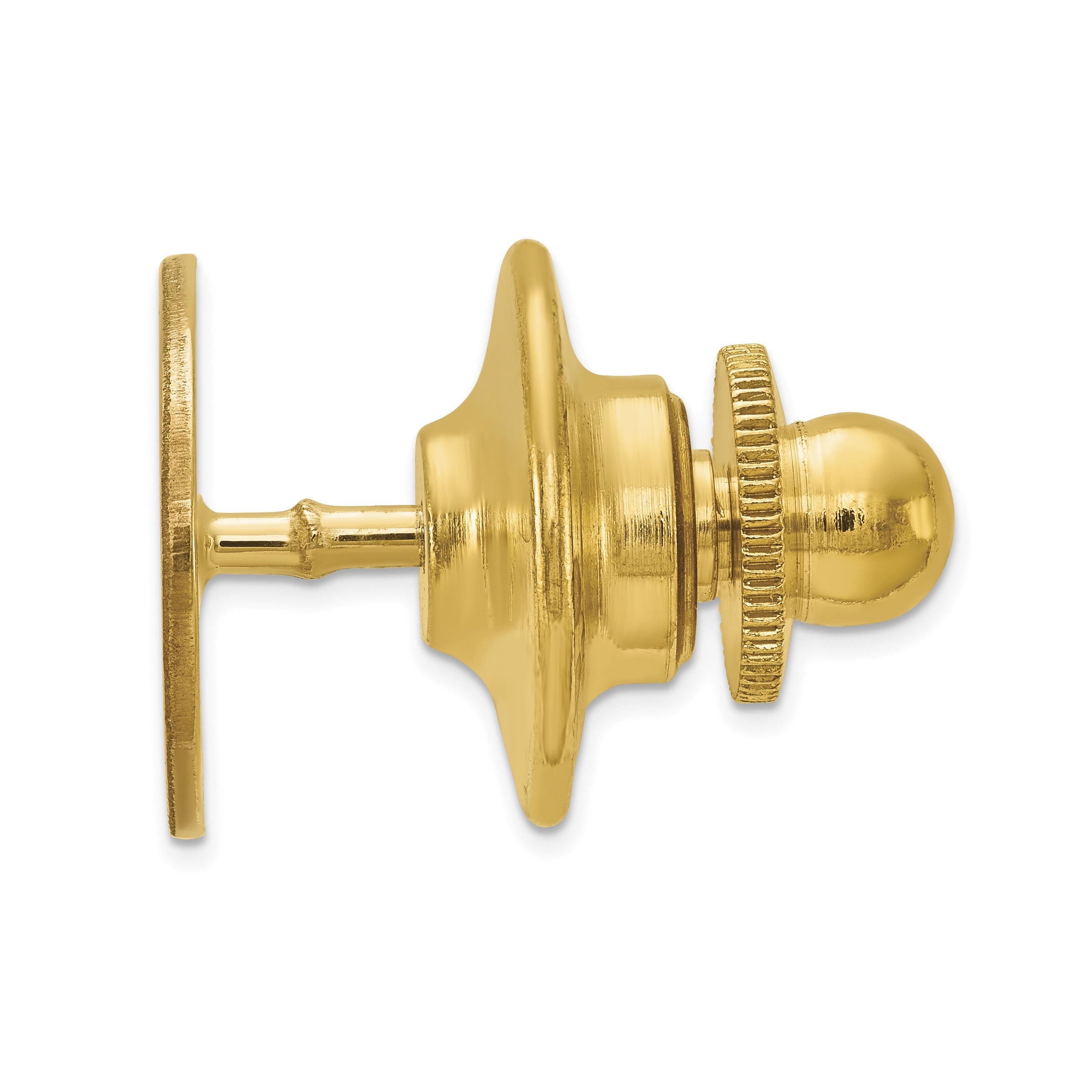 10K Gelbgold Herren Oval mit Line Design Krawatten Tac
