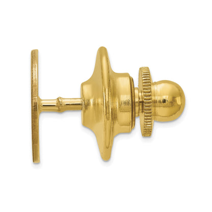 10K Gelbgold Herren Oval mit Line Design Krawatten Tac