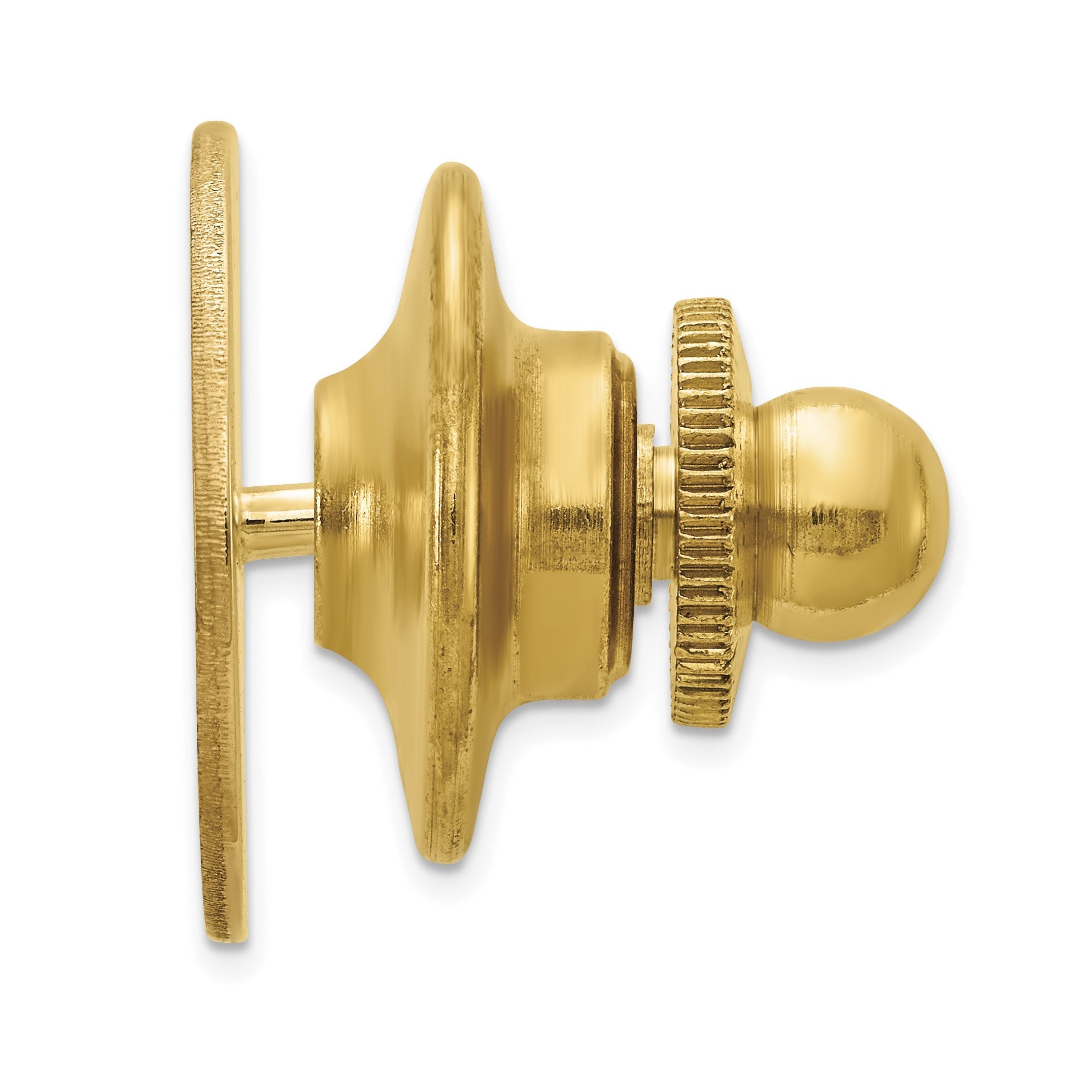 10K Gelbgold Herren Kreisförmig mit Line Design Krawatten Tac