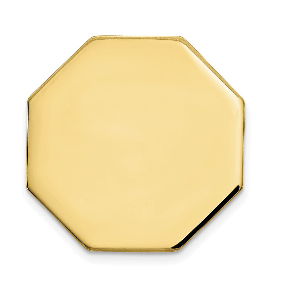 10K Gelbgold 10K Herren Octagonal Krawatten Tac