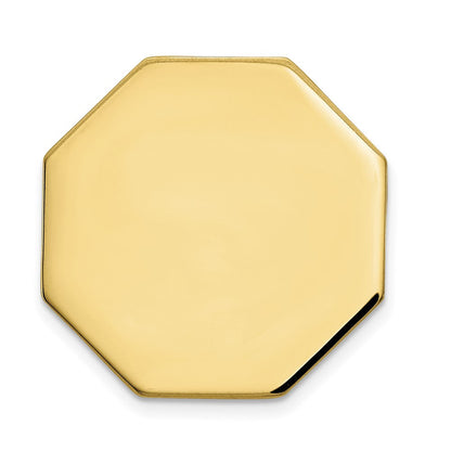 10K Gelbgold 10K Herren Octagonal Krawatten Tac
