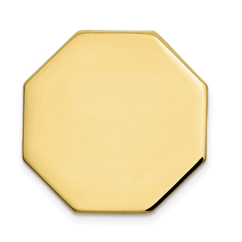 10K Gelbgold 10K Herren Octagonal Krawatten Tac