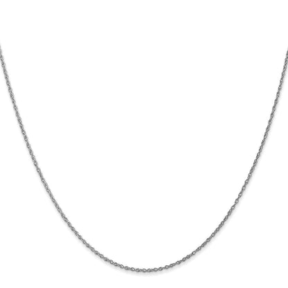 10K Weißgold Wg.8mm Leicht-baby Kordel Kette Kinder Halskette