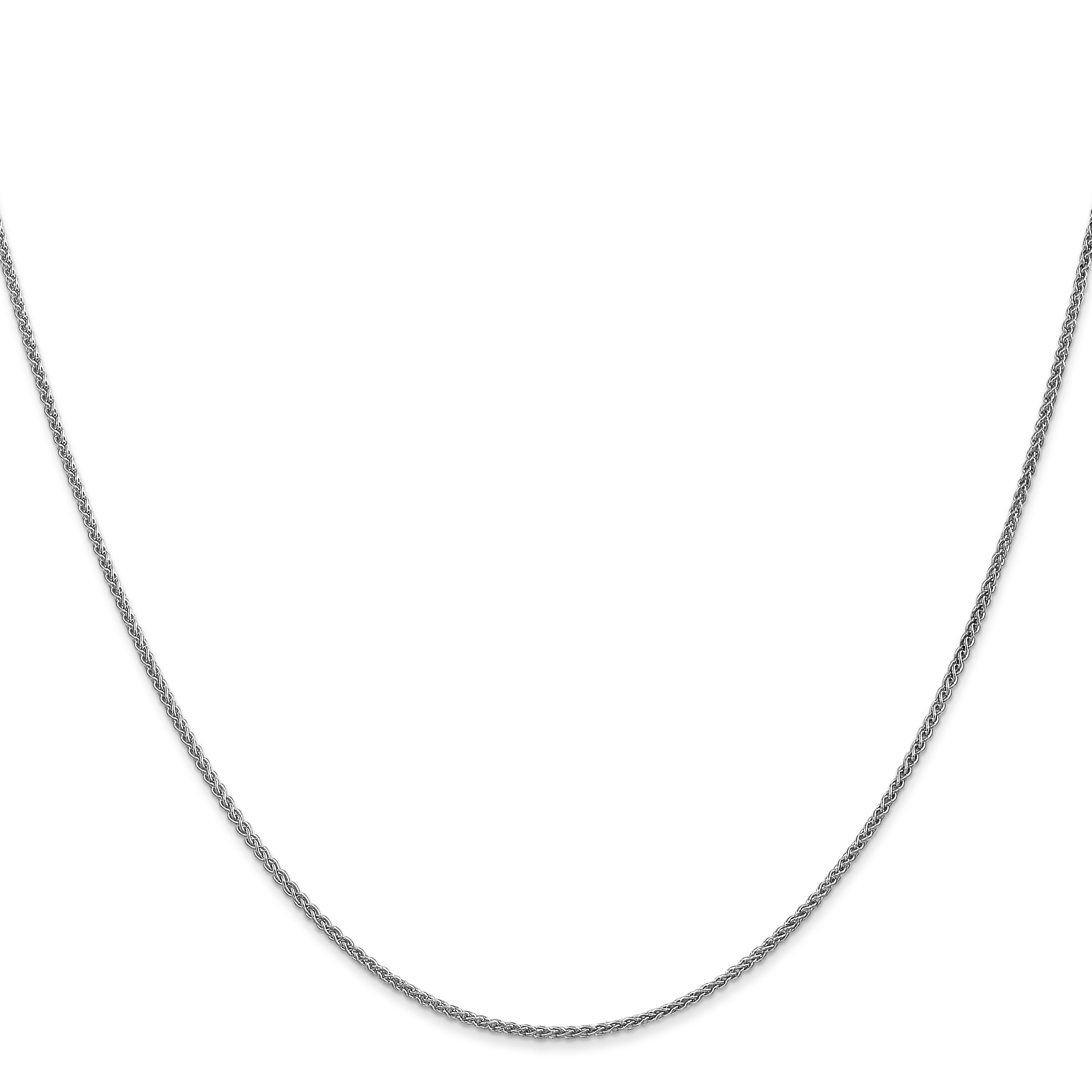 10K Weißgold Wg 1.25mm Ährenkette Halskette