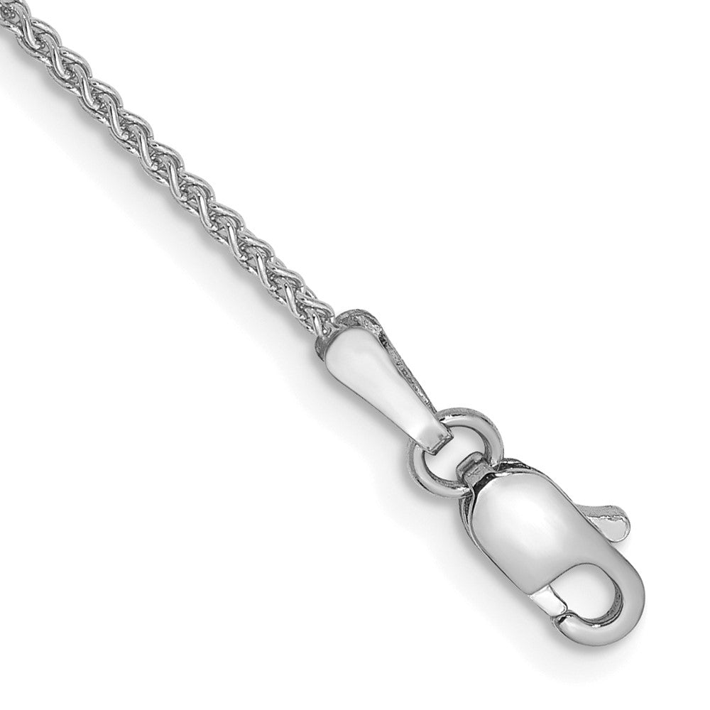 10K Weißgold Wg 1.25mm Ährenkette Kette Fußkettchen
