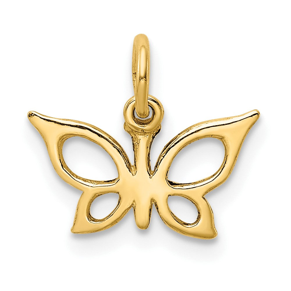 10K Gelbgold Schmetterling Charm