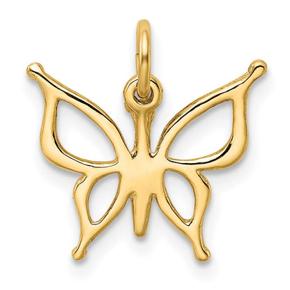 10K Gelbgold Schmetterling Charm