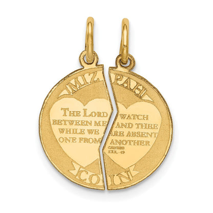 10K Gelbgold 10K Mizpah Charm