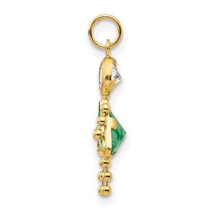 10K Gelbgold August Mädchen Geburtsstein Charm