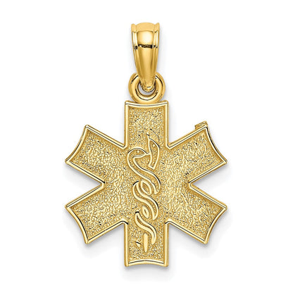 10K Gelbgold 10K Medizinisch Schmuck Symbol Anhänger