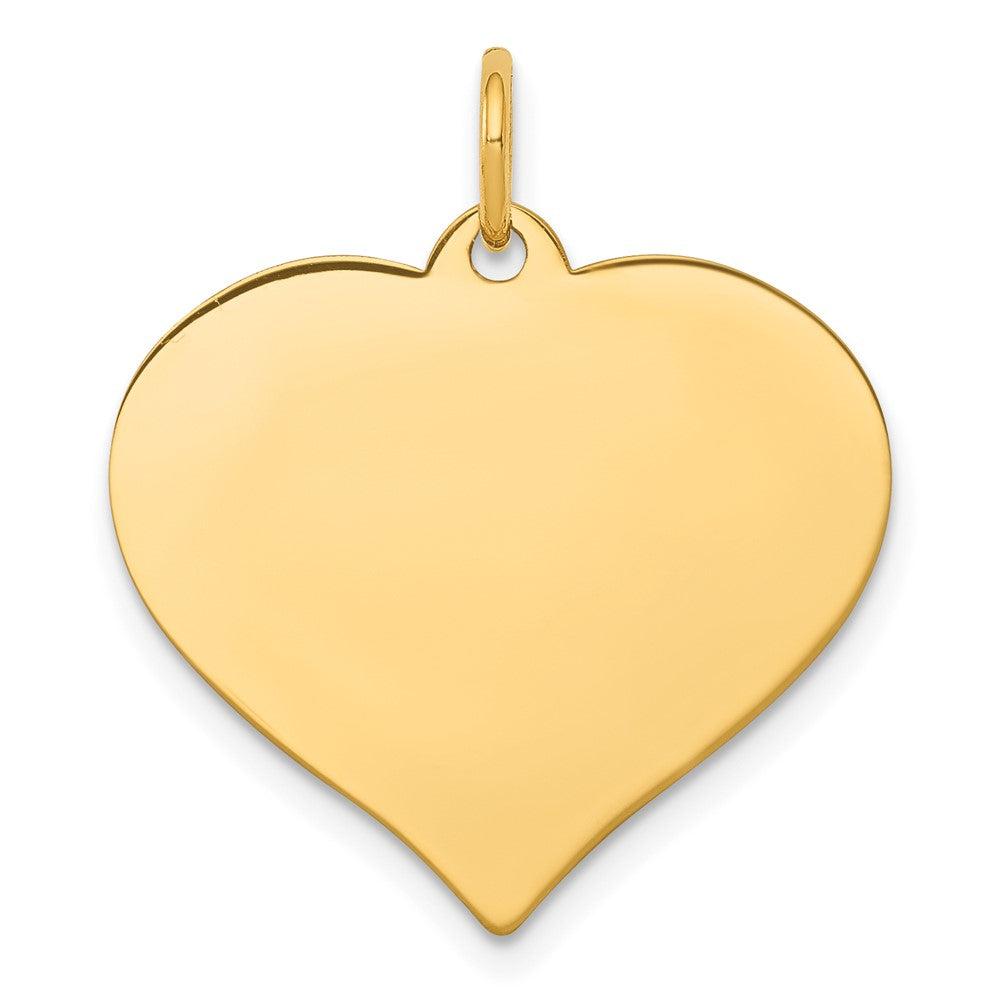 10K Gelbgold 10K.013 Stärke Herz Plättchen Charm