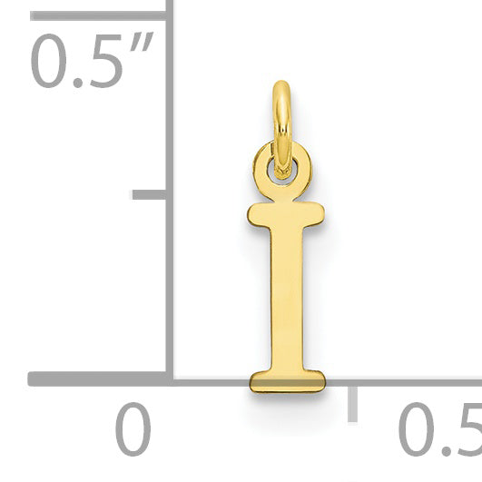 10K Gelbgold 10ky Ausgeschnitten Buchstabe I Initiale Charm