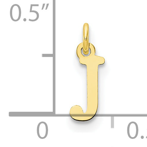 10K Gelbgold 10ky Ausgeschnitten Buchstabe J Initiale Charm
