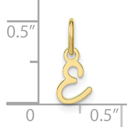 10K Gelbgold 10ky Upper Gehäuse Buchstabe E Initiale Charm