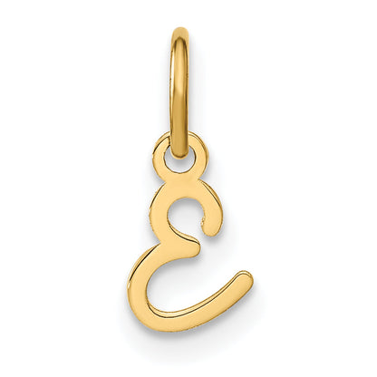 10K Gelbgold 10ky Upper Gehäuse Buchstabe E Initiale Charm