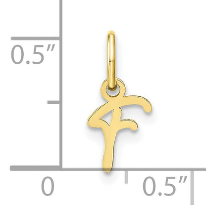 10K Gelbgold 10ky Upper Gehäuse Buchstabe F Initiale Charm