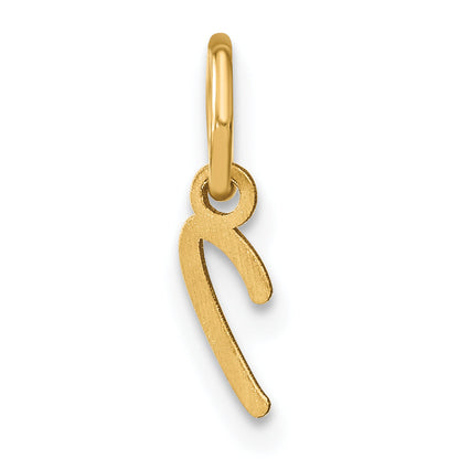 10K Gelbgold 10ky Upper Gehäuse Buchstabe I Initiale Charm