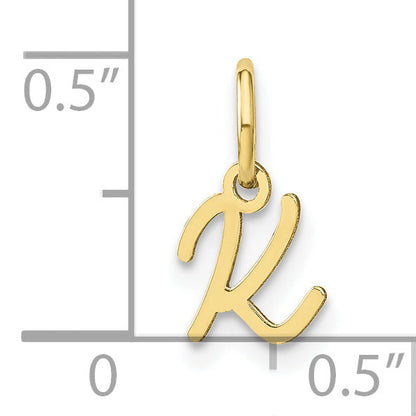 10K Gelbgold 10ky Upper Gehäuse Buchstabe K Initiale Charm