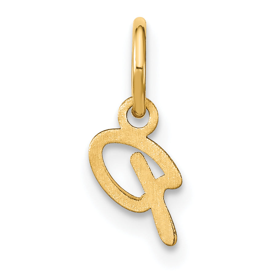 10K Gelbgold 10ky Upper Gehäuse Buchstabe P Initiale Charm