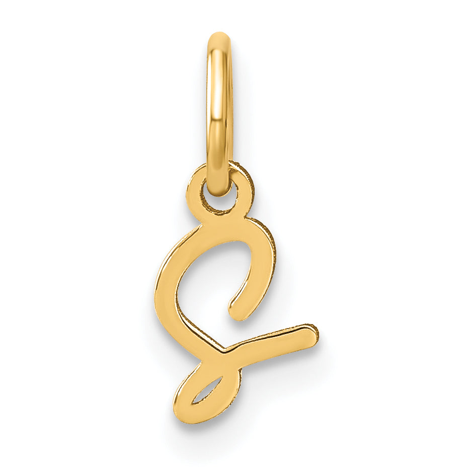 10K Gelbgold 10ky Upper Gehäuse Buchstabe S Initiale Charm