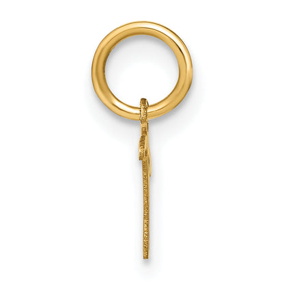 10K Gelbgold 10ky Upper Gehäuse Buchstabe T Initiale Charm