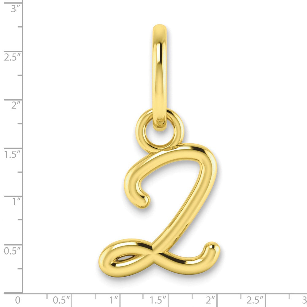 10K Gelbgold 10ky Upper Gehäuse Buchstabe Z Initiale Charm