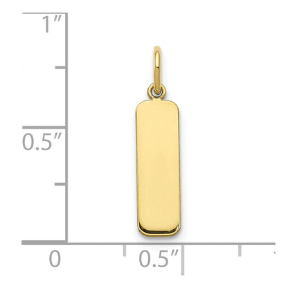 10K Gelbgold 10K Gelbgold Klein Rohling Stab Charm