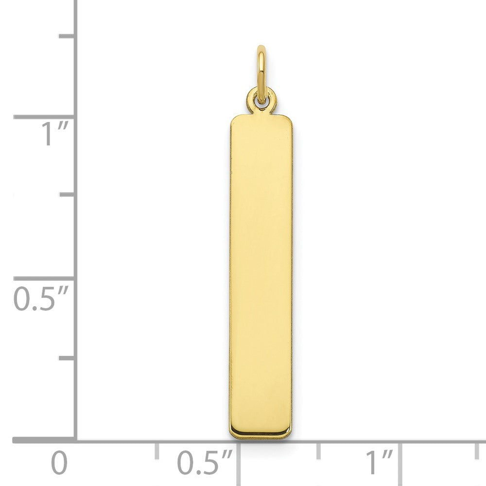 10K Gelbgold 10K Gelbgold Groß Rohling Stab Charm