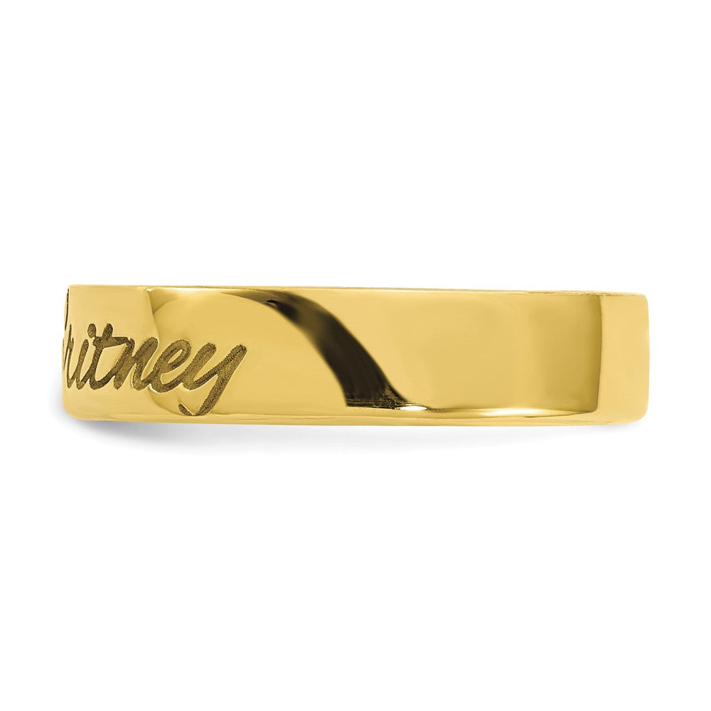 10K Gelbgold personalisierter Ring