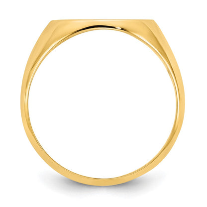 10K Gelbgold Poliert Monogramm Siegelring