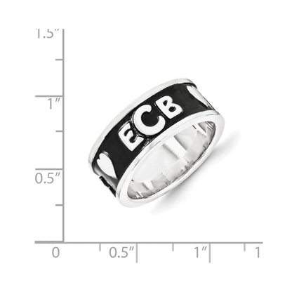 Siegelring mit Monogramm aus 14K Weißgold