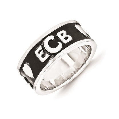 Siegelring mit Monogramm aus 14K Weißgold