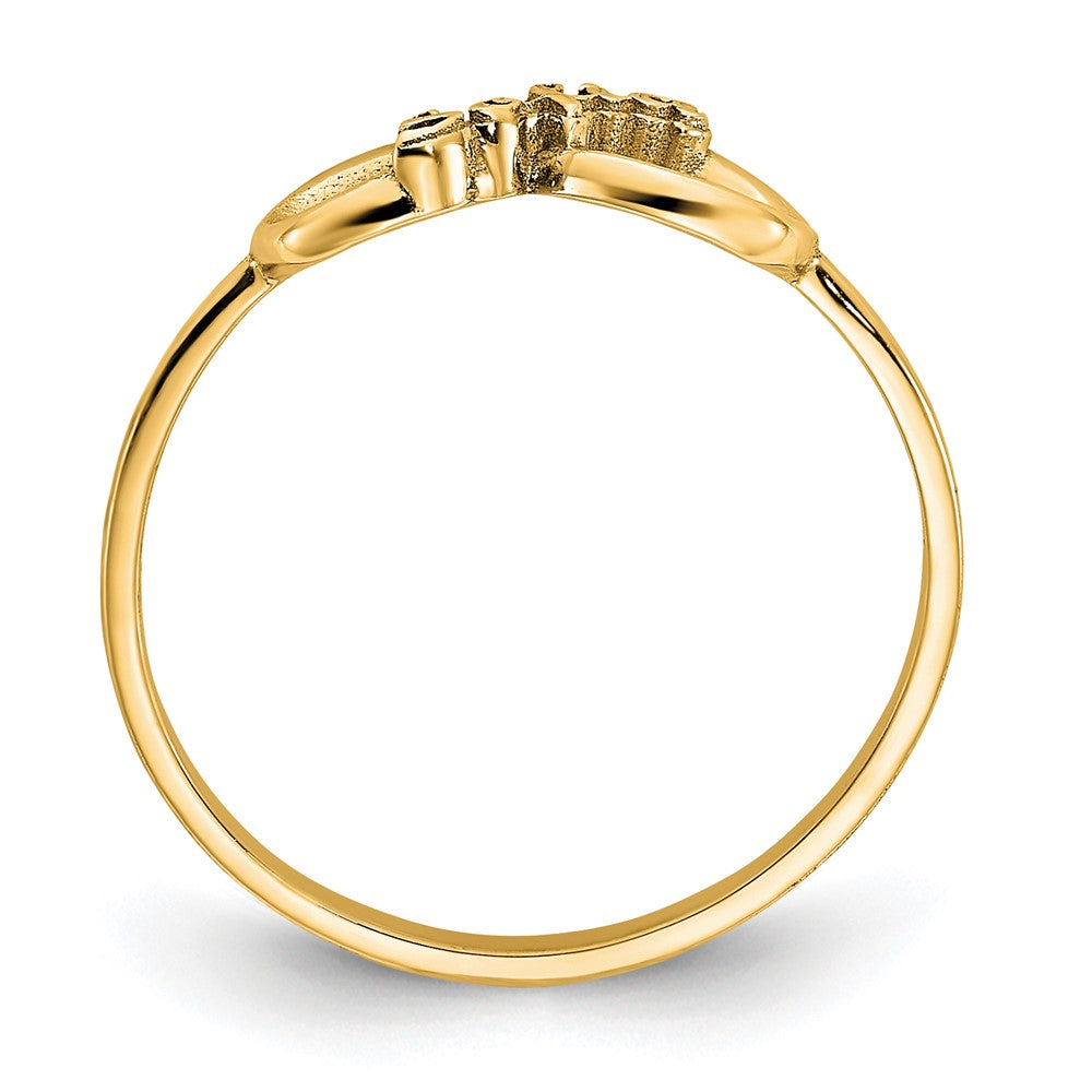 10K Gelbgold Personalisierter Infinity Namensring