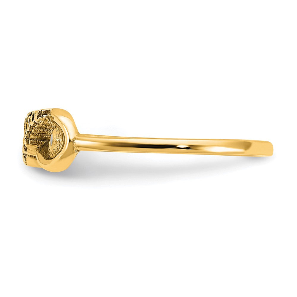 10K Gelbgold Personalisierter Infinity Namensring