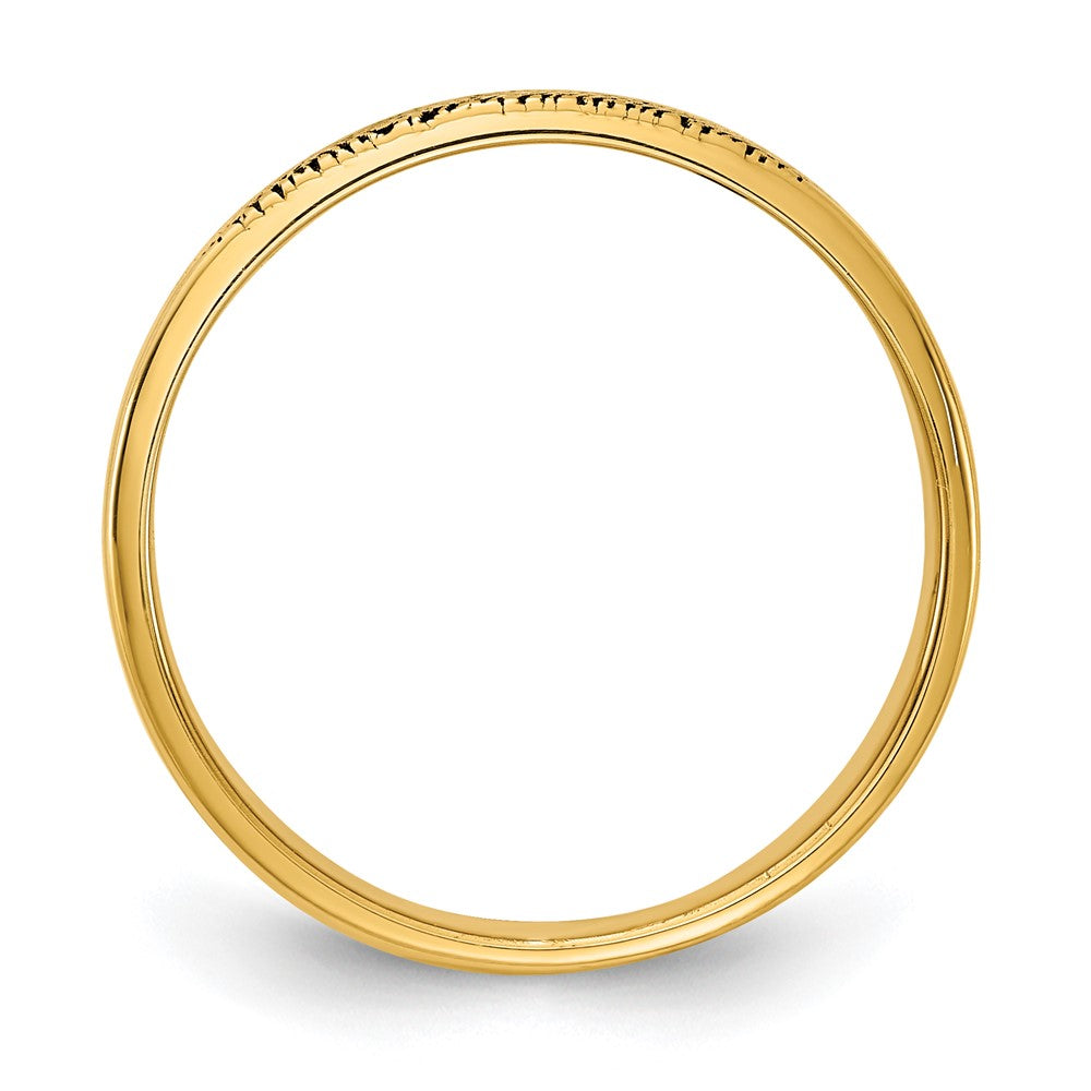 10K Gelbgold Fingerabdruck-Ring