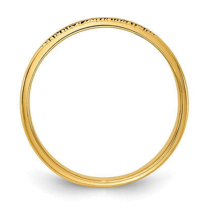 10K Gelbgold Fingerabdruck-Ring