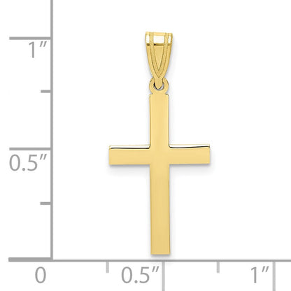 10K Gelbgold Sandgestrahlt Kreuz Anhänger