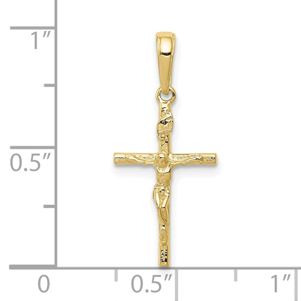 10K Gelbgold 10K Inri Hohl Kruzifix Anhänger