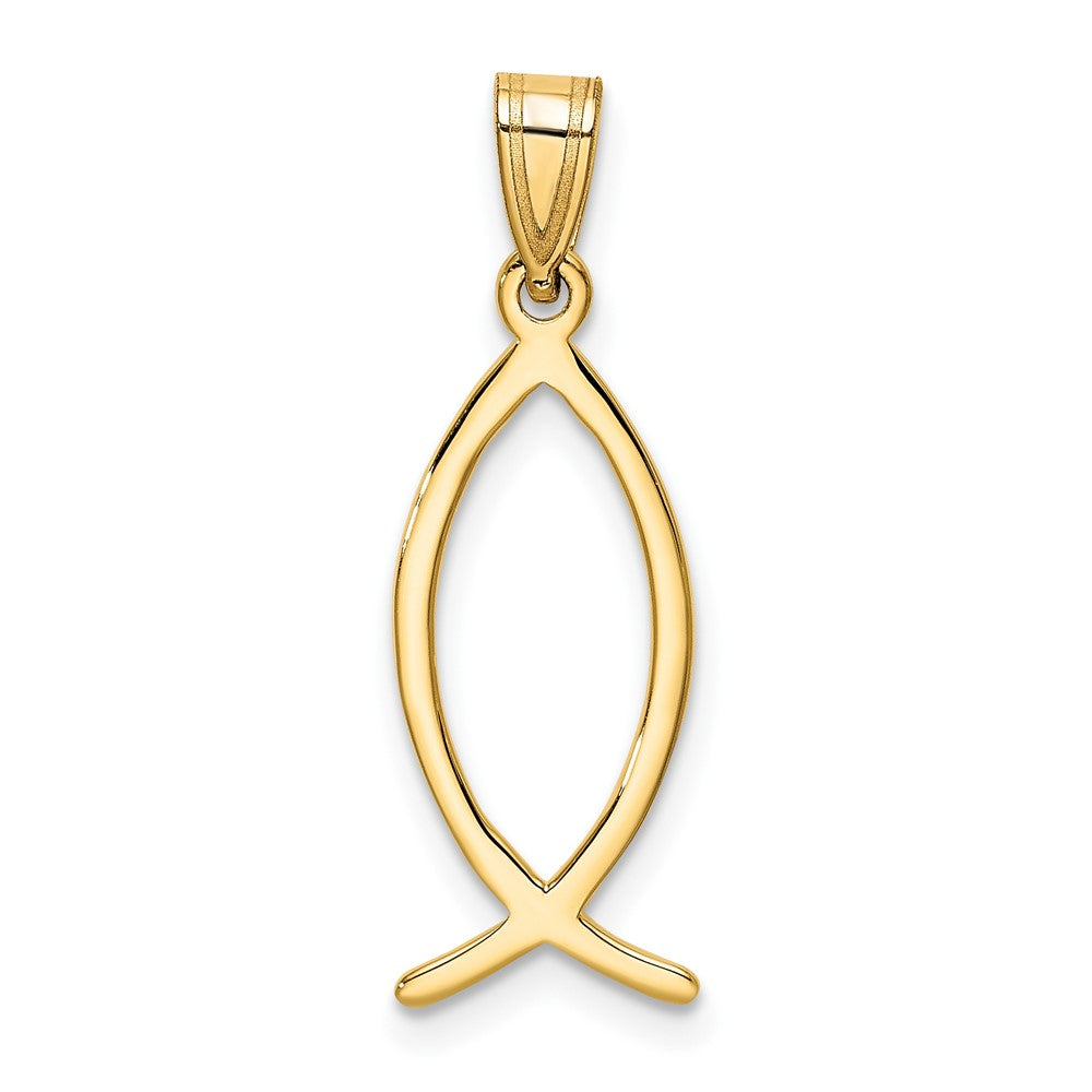 10K Gelbgold Ichthus Fisch Charm