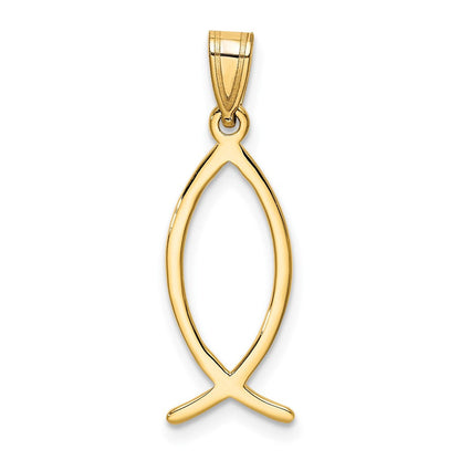 10K Gelbgold Ichthus Fisch Charm