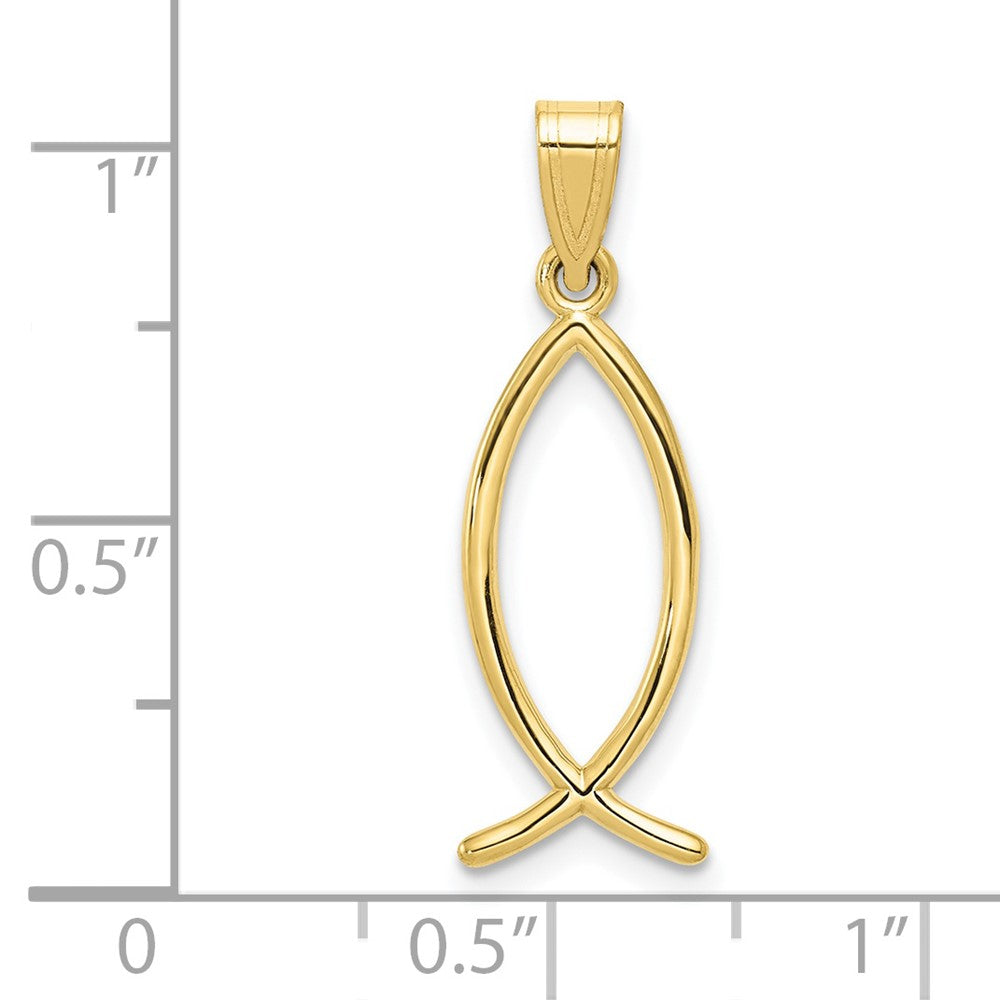 10K Gelbgold Ichthus Fisch Charm